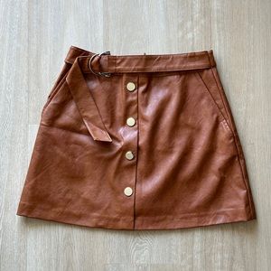 Zara Leather Skirt